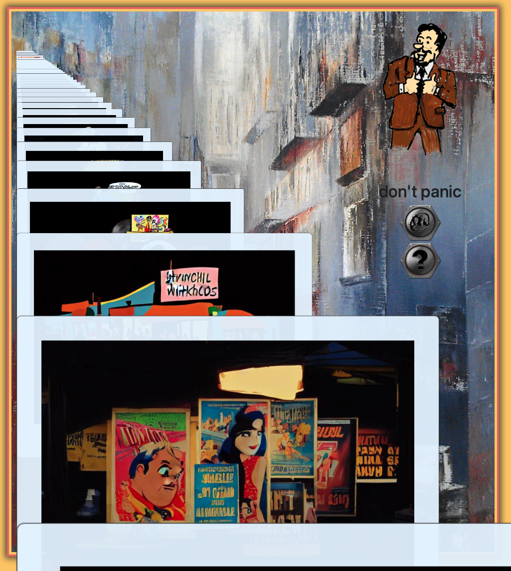 Screenshot of Art Promenade Interface